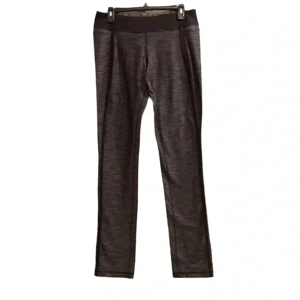 Lululemon Forme Pant Yoga Leggings Pants Women’s Size 10 Heather Grey Black